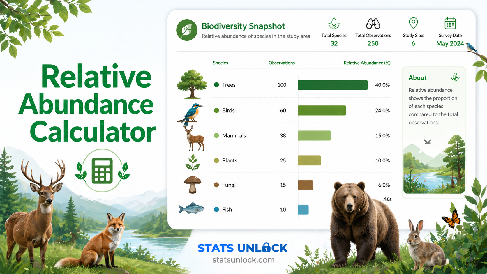 relative abundance calculator