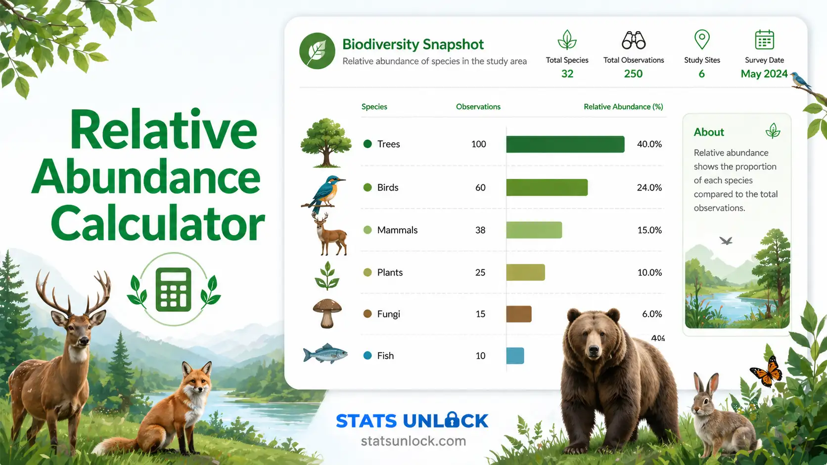 relative abundance calculator