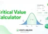 Critical Value Calculator – Z, T, Chi-Square & F Tables critical value calculator